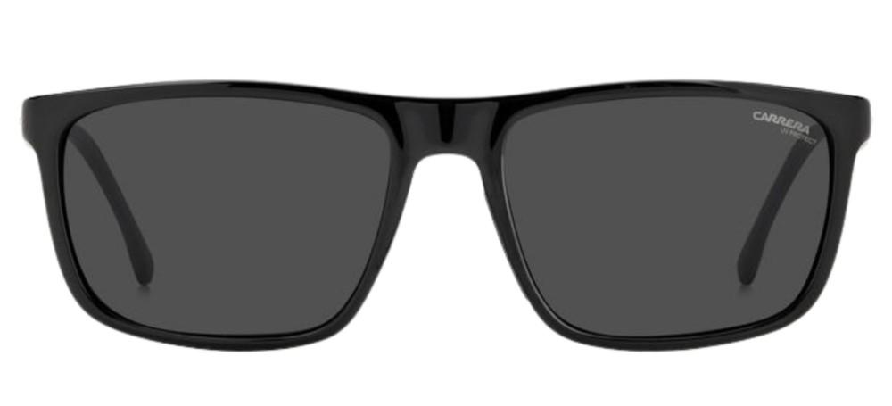 Sleek Rectangular Black Frame Sunglasses
