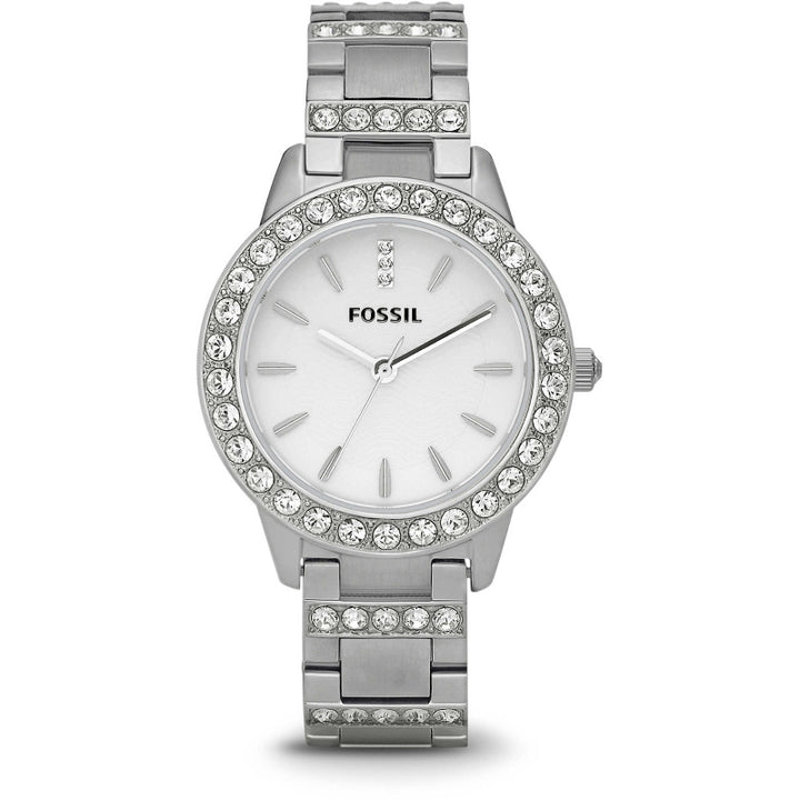 Timeless Radiance Crystal-Embellished Silver Elegance