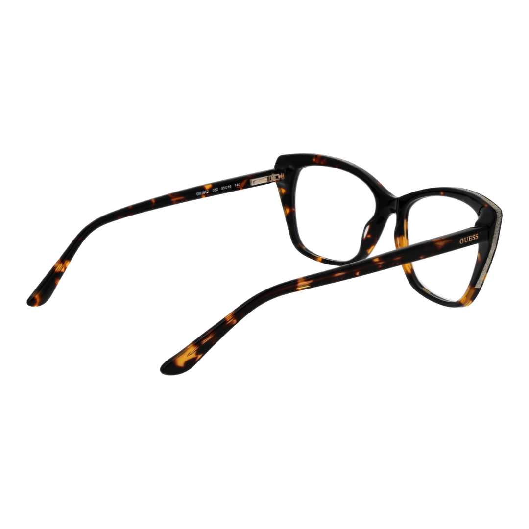 Tortoise shell cat-eye eyeglasses for Women in plastic frame with glittered upper edges