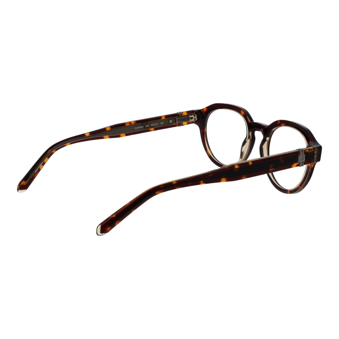 Unisex tortoiseshell round eyeglasses in plastic with metal &