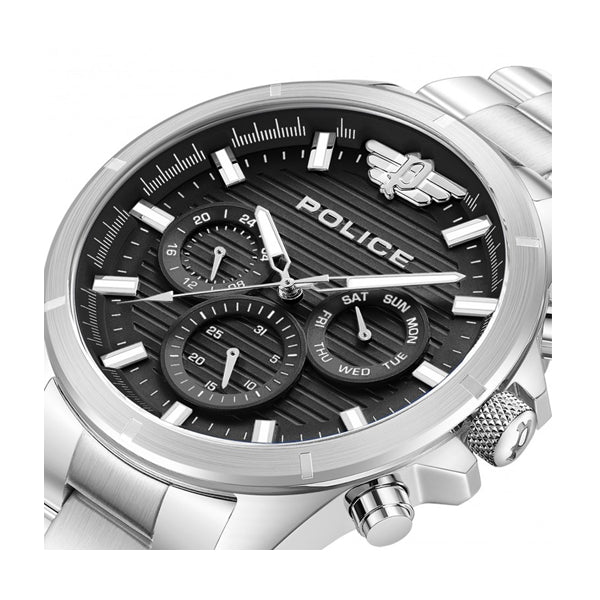 Police Chronograph Watch with Textured Dial