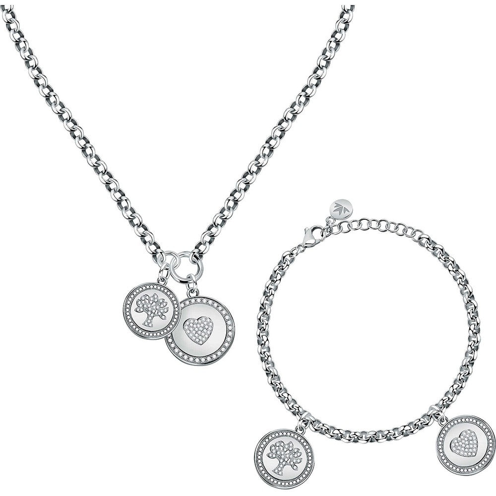 Morellato Silver Necklace and Bracelet Set