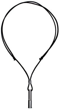 Morellato Black Leather and Silver Pendant