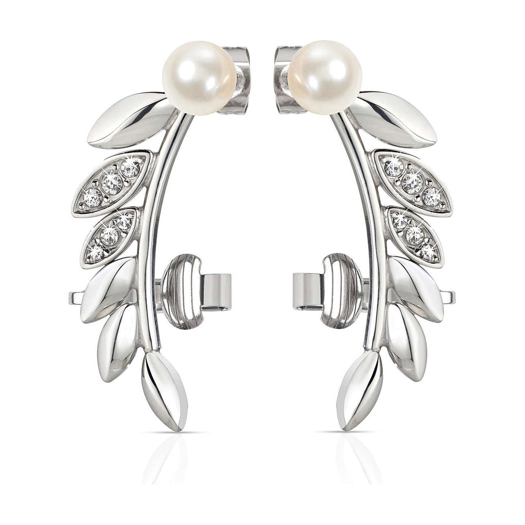 Morellato Silver Pearl Crystal Earrings