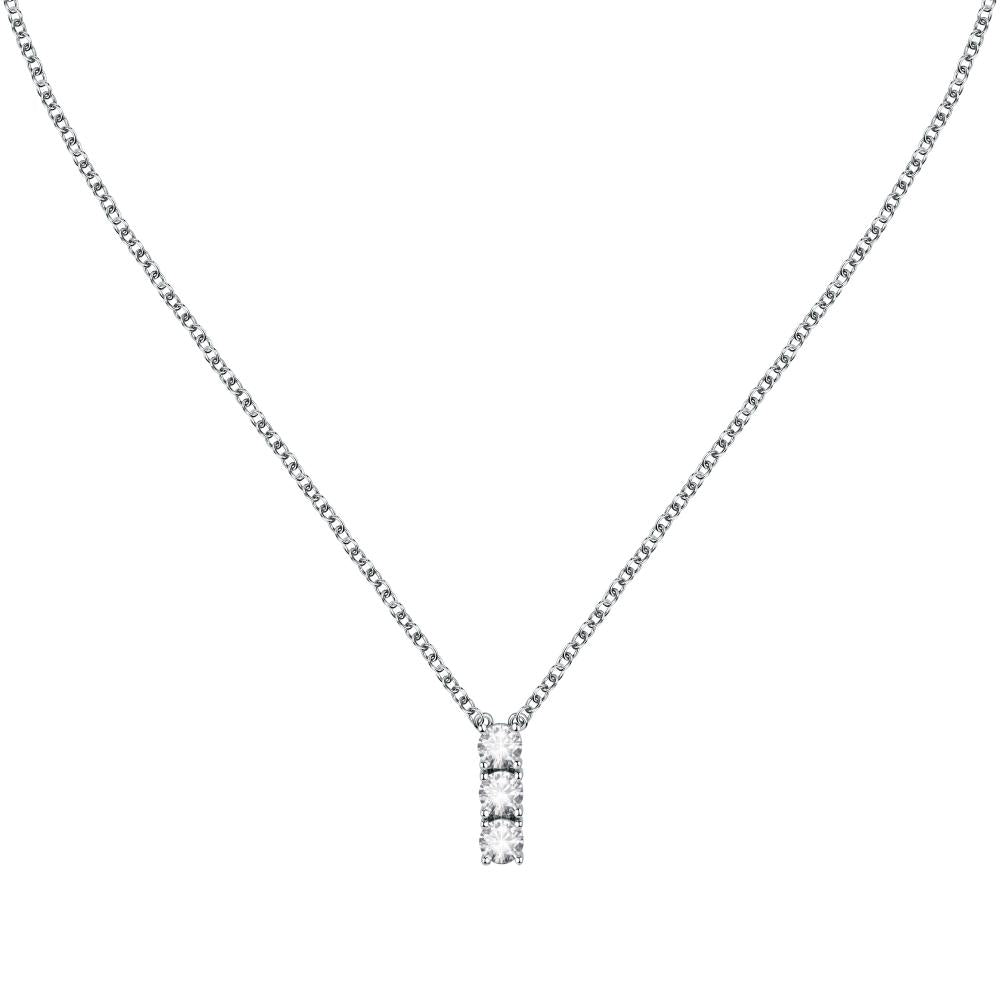Morellato Silver & Crystal Pendant Necklace