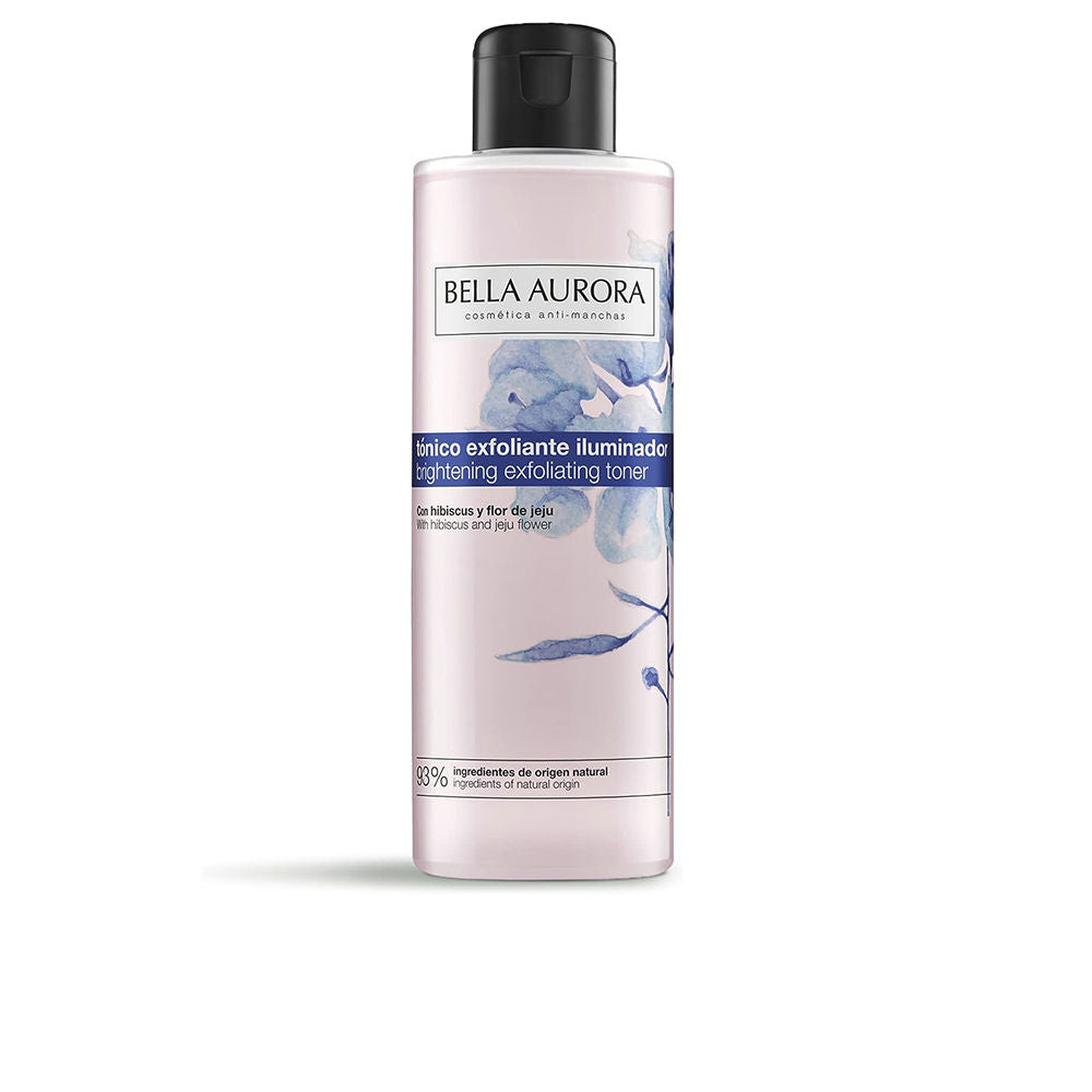 200 ml clear toner bottle with hibiscus and Prunus yedoensis extracts, Unisex