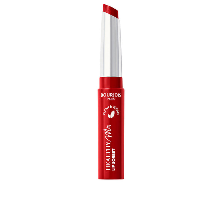 Red tinted lip sorbet stick with glossy finish, 7.4 g packaging