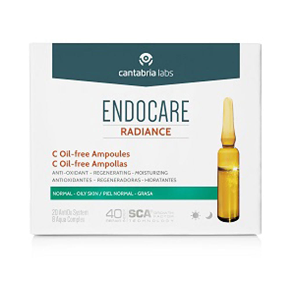 Small glass oil‑free ampoules, clear golden serum, 2 ml single‑use vials