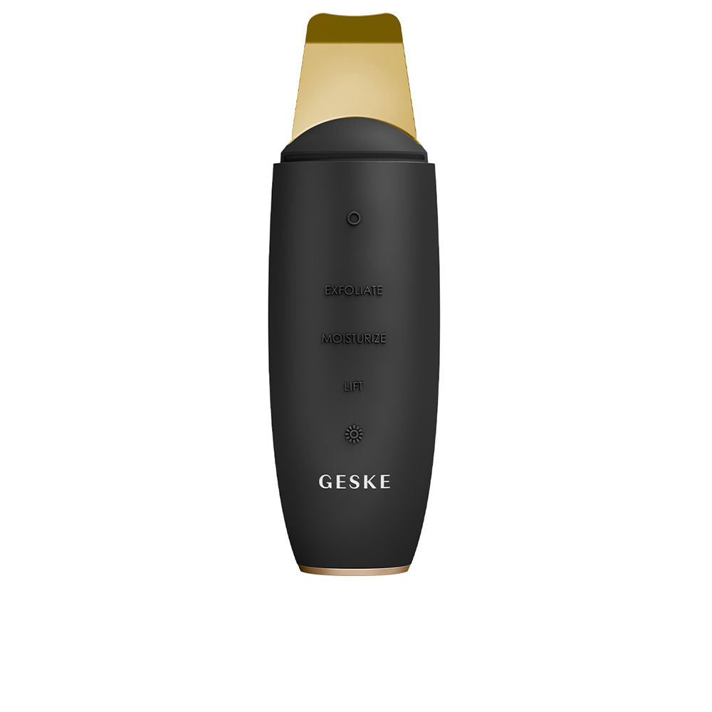 White SmartApp-guided 9-in-1 microcurrent skin scrubber, compact handheld device