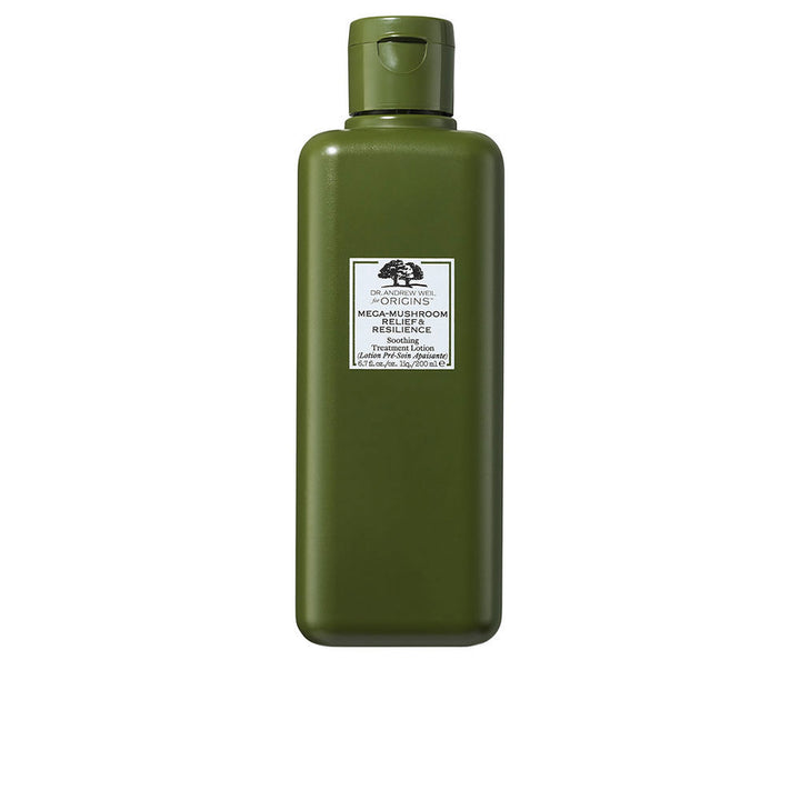 100 ml clear treatment lotion bottle with amber liquid and minimalist label