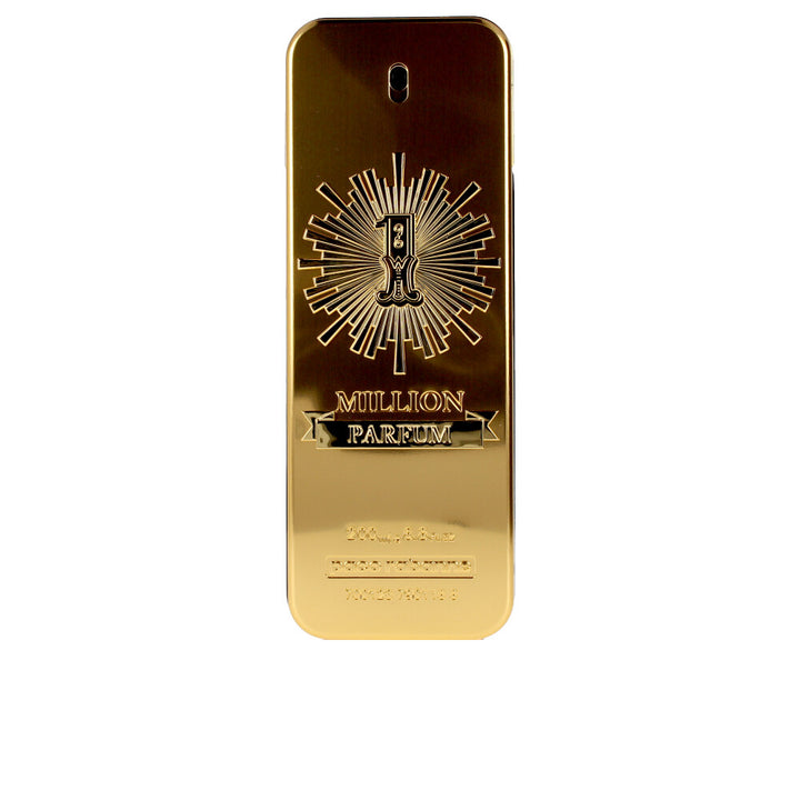 Faceted gold-lacquered lingot perfume bottle, 100 ml, leather-floral parfum