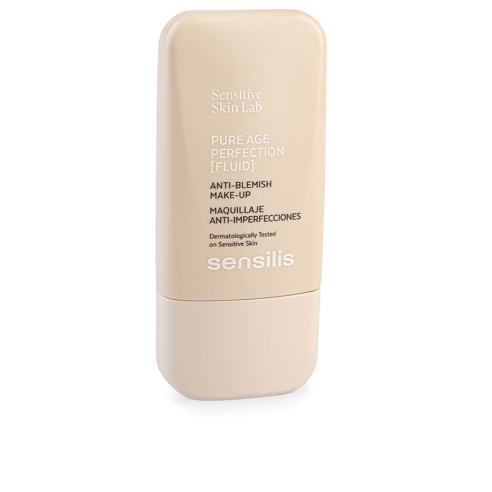 30 ml beige-rosé anti-blemish foundation bottle, mattifying finish