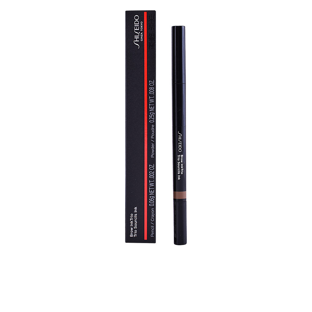 Retractable 3‑in‑1 brow pencil with powder core and brush, shade 03 Deep Brown, 0.31 g
