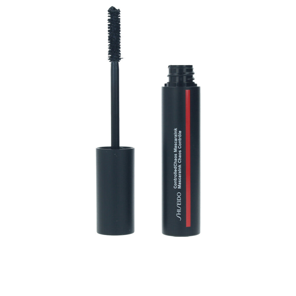 Mascara tube and concave-tip wand, cream-black shade, 11.5 ml