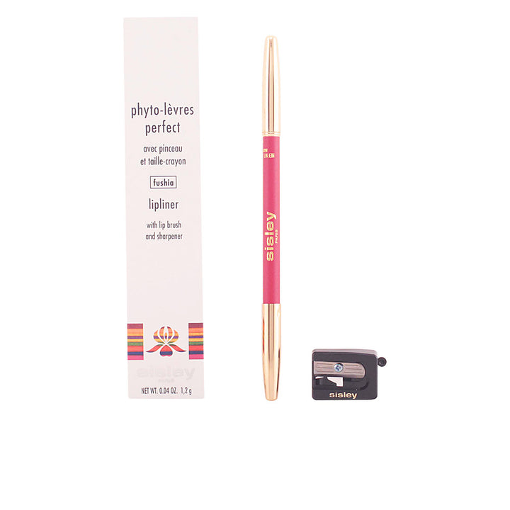 Unisex cocoa-toned lip liner pencil with built-in brush, 1.45 g