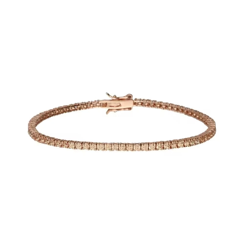 Stroili Rose Gold Chain Bracelet: link chain bracelet for women, polished finish on flat surface, lobster clasp visible