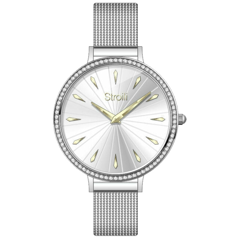 Stroili Silver Mesh Bracelet Watch: women&